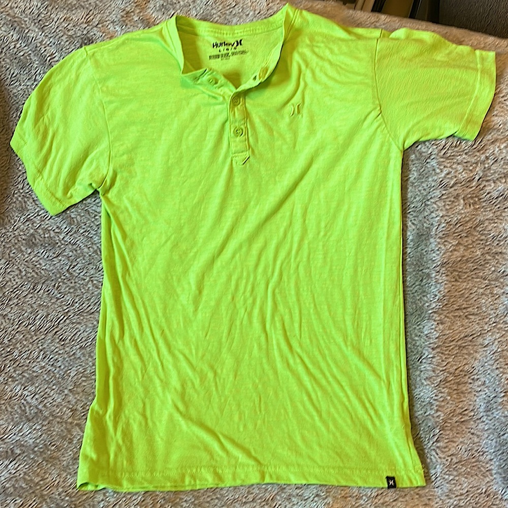 Men’s Lg Hurley T-Shirt neon yellow